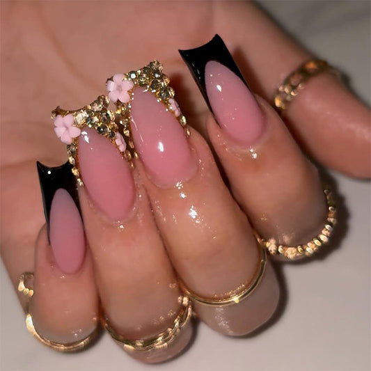 Bow Rhinestone Press-On Nails 💅✨ Over 50% OFF — Limited-Time Flash Sale! ⏰💎