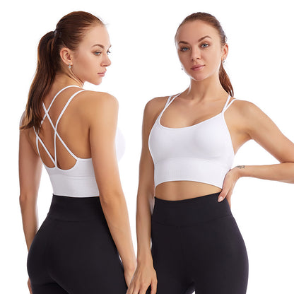 Wireless Sports Bra Vest – Push-Up Yoga & Fitness Support 🏋️‍♀️✨