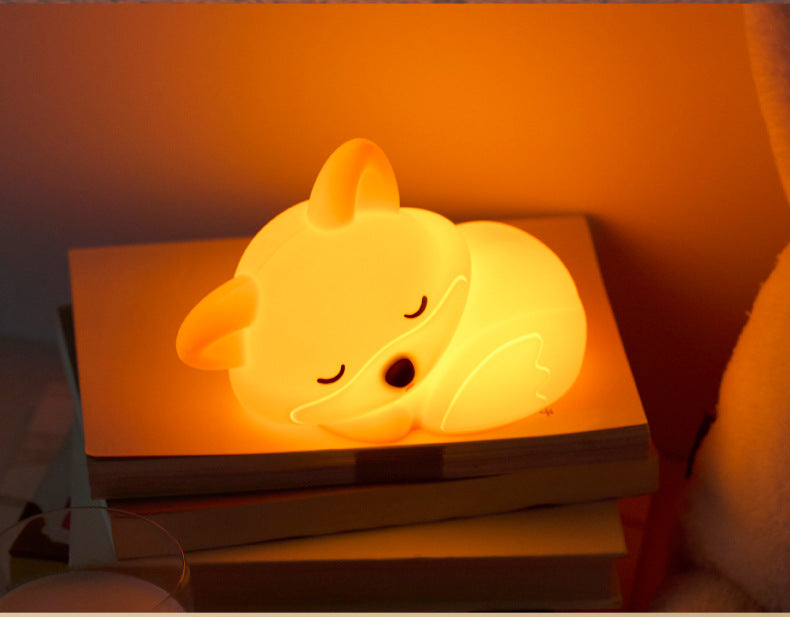 Tap-Control Rechargeable Bedside Atmosphere Night Light, Soft Touch Feel 🌙✨🛏️